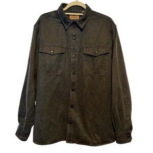 Redhead Ranch Willowbrook Snap Front Shirt Jacket Size Large Granite Gray